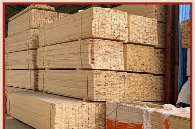 Материал паллета квадрата древесины сосновой древесины здания виллы деревянной структуры